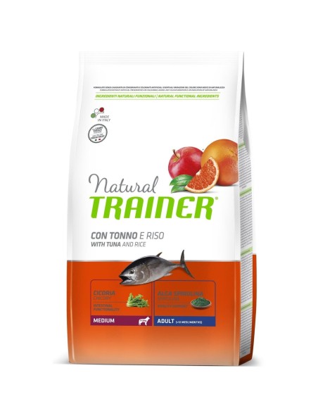 Trainer Natural Dog Medium Adult Prosciutto Crudo, Riso e Pappa Reale 3 kg
