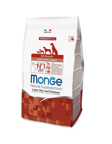 MONGE ALL BREEDS PUPPY AGNELLO, RISO E PATATE 2,5 KG